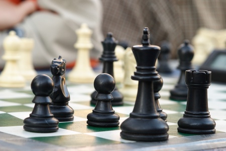 chess in the cityの写真素材
