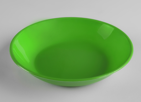 Green plastic shallow dish foodの写真素材