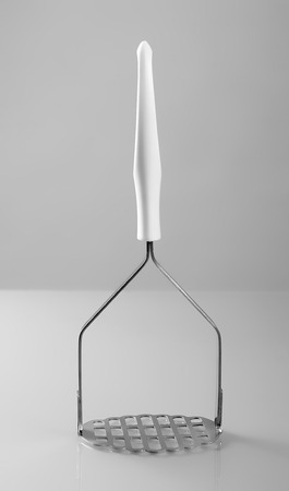 Potato masher isolated on white backgroundの写真素材