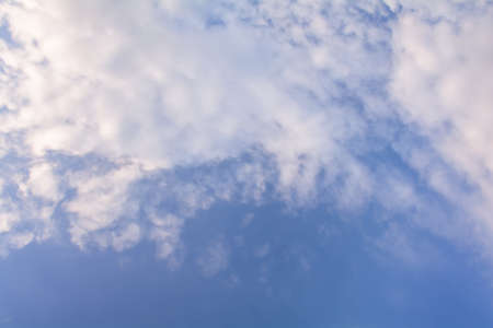 Beautiful blue sky background with white clouds
