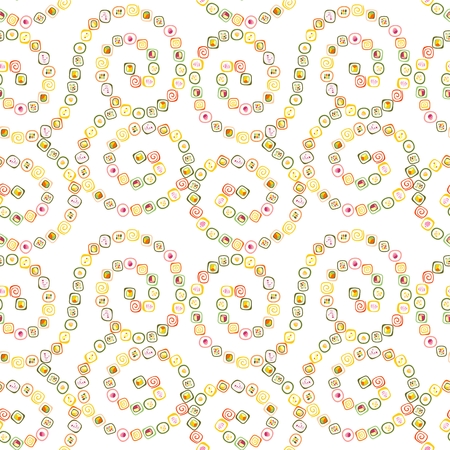 Seamless pattern with sushi rolls.のイラスト素材