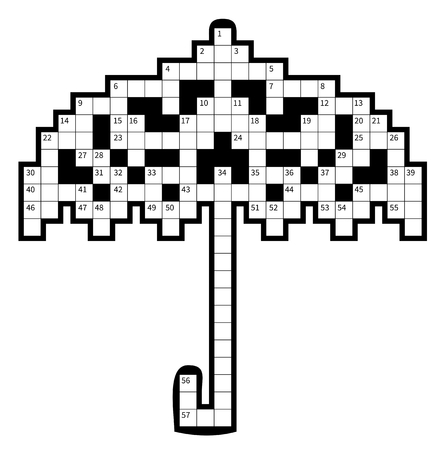 Crossword puzzle - umbrellaのイラスト素材