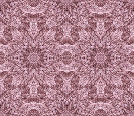 Knitted seamless pattern with star ornament in dusty pink colors.