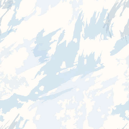 Abstract seamless pattern with light blue stains on white background. Vector texture.のイラスト素材