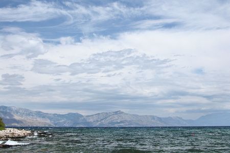 Shoreline on the island of Brac, Croatiaの写真素材
