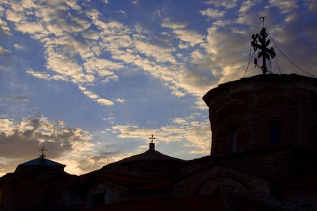 Church crossesの写真素材