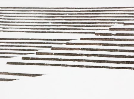 Abstract stairs in winter