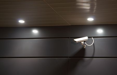 Security camera at night