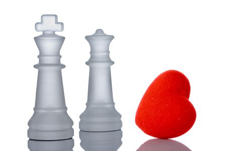 King and queen in loveの写真素材