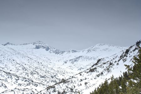 Winter scene from national park Pirin, Bulgariaの写真素材