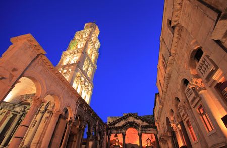 Diocletian's palace in Split, Croatiaの写真素材