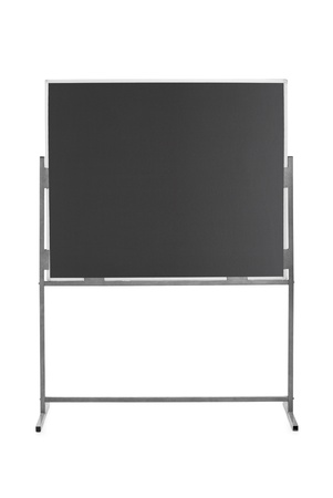 Studio shot of an empty school board isolated on white backgroundの写真素材