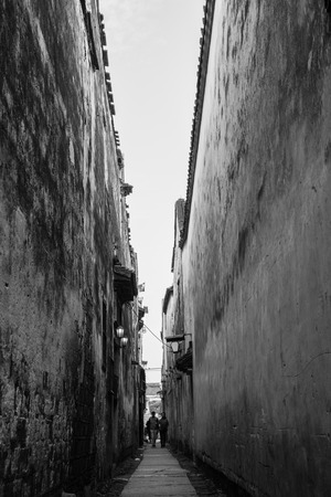 Wuzhen ancient alleyの写真素材