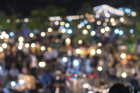 Blurry colorful lights of bokeh abstract background.
