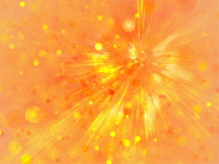  Illustration of energy coming out as explosion from a point resulting in vivid emerging rays の写真素材