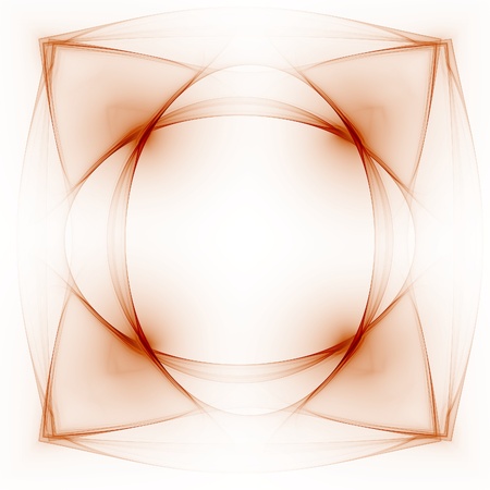 design of glowing abstrcat brown patterns on white background with creative space for text の写真素材