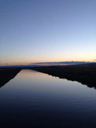 a summer view with evening swimの素材