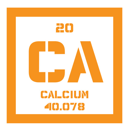 Calcium chemical element. Calcium is a soft alkaline earth metal, one of the most abundant elements on Earth.のイラスト素材