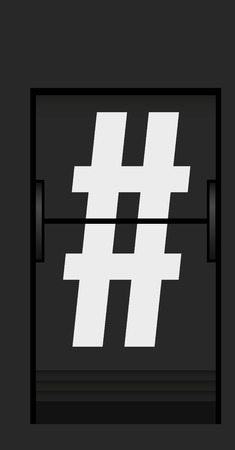 Split flap mechanical board detail. Part of airport schedule mechanical board display. Vintage technology detail illustration.のイラスト素材