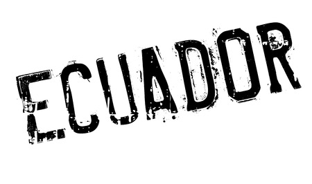 Ecuador stamp rubber grungeのイラスト素材