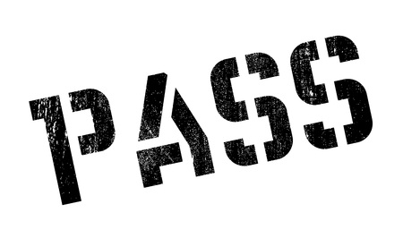 Pass rubber stamp. Grunge design with dust scratches. Effects can be easily removed for a clean, crisp look. Color is easily changed.のイラスト素材