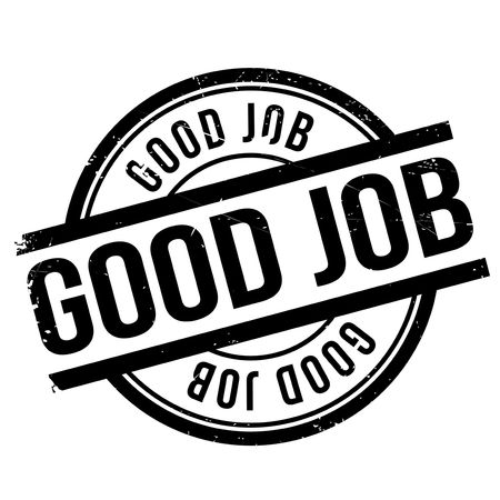 Good Job Stamp Grunge Design With Dust Scratches Effects Can Be Easily Removed For A Clean Crisp Look Color Is Easily Changed のイラスト素材 イメージマート