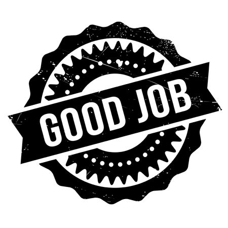 Good Job Stamp Grunge Design With Dust Scratches Effects Can Be Easily Removed For A Clean Crisp Look Color Is Easily Changed のイラスト素材 イメージマート