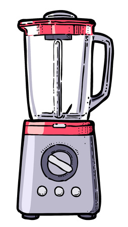 Cartoon image of blender. An artistic freehand picture.のイラスト素材