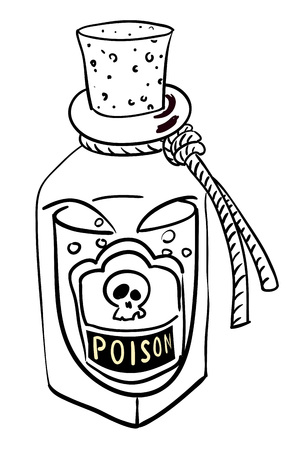 Cartoon image of poisonのイラスト素材