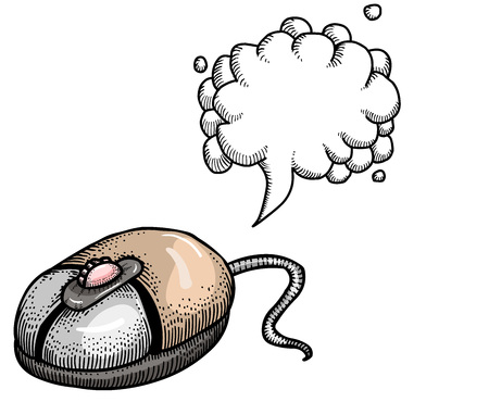 computer mouse-100のイラスト素材