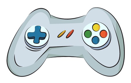 Cartoon image of Game Icon. Gamepad symbol