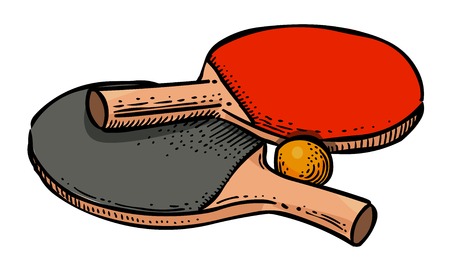 Cartoon image of Ping pong Icon. Sport symbolの写真素材