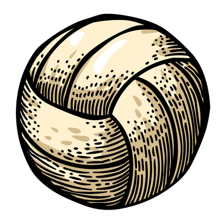 Cartoon image of Volleyball Icon. Sport symbolのイラスト素材