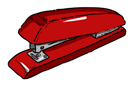 Cartoon image of Staplerのイラスト素材