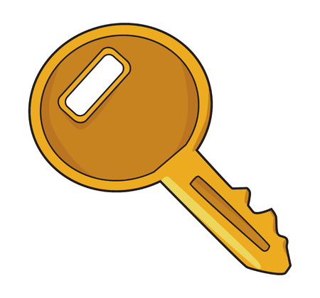 Cartoon image of Key Icon. Key symbolのイラスト素材
