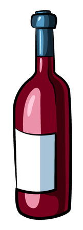 Cartoon image of Wine bottleのイラスト素材