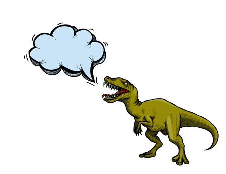 Cartoon image of dinosaurのイラスト素材