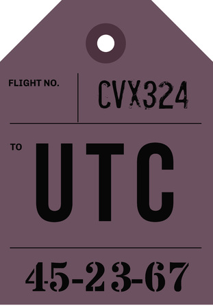 Vintage Luggage Tagのイラスト素材