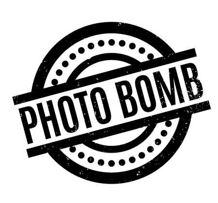 Photo Bomb rubber stampのイラスト素材