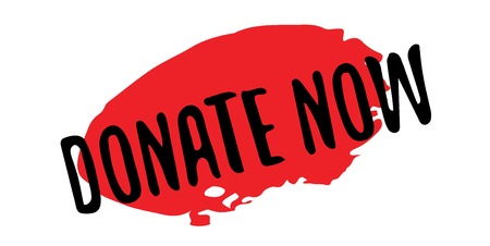 Donate Now rubber stampのイラスト素材