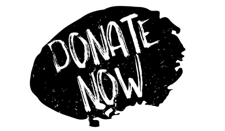 Donate Now rubber stampのイラスト素材