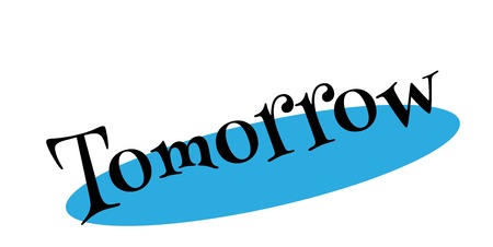 Tomorrow rubber stampのイラスト素材