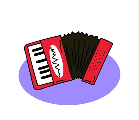 Accordion vector illustrationのイラスト素材