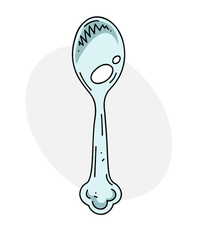 Spoon silverのイラスト素材