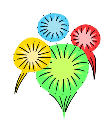 Fireworkのイラスト素材