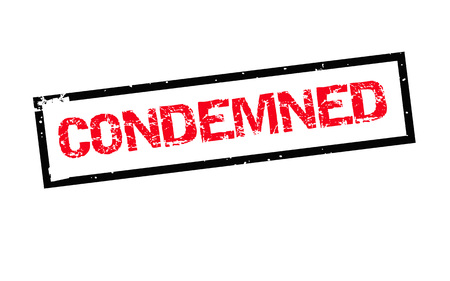 Condemned. Typographic stampのイラスト素材