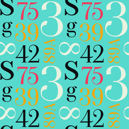 Simple typographic pattern for print and media.のイラスト素材