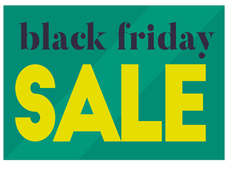 Black friday sale typographic poster. Design for retail business, print and web.のイラスト素材