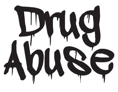 Drug Abuse stamp. Typographic label, stamp or iconのイラスト素材