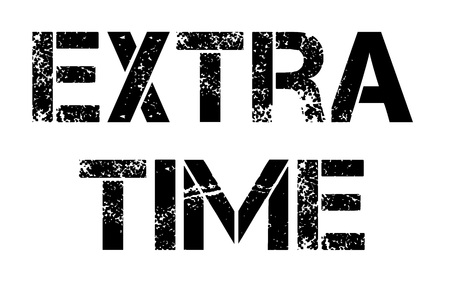 Extra Time stamp. Typographic label, stamp or iconのイラスト素材
